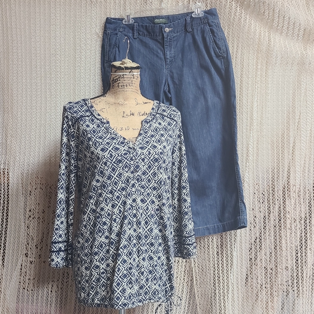 Womens Eddie Bauer Capri Pants Size 10
